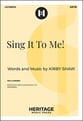 Sing it to Me! SATB choral sheet music cover